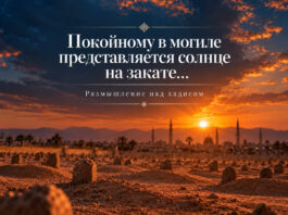 Покойному в могиле представляется солнце на закате…